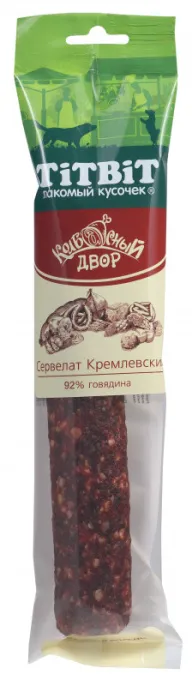ТИТБИТ Сервелат Кремлевский Колбасный двор для собак