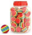 Triol 3821 Игрушка Мячик полосатый, красный для кошек