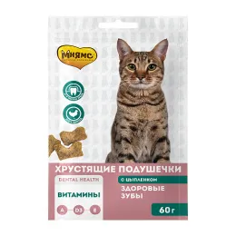 Мнямс Хрустящие подушечки "Здоровые зубы" для кошек
