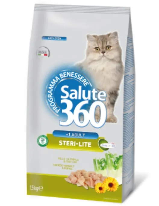 Salute 360 для стерилизованных кошек, 1,5 кг