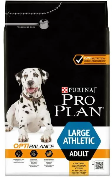 Корм Pro Plan Large Athletic Adult (Курица, рис) для собак