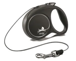 Поводок-рулетка "Flexi" "Black Design" XS, трос для собак