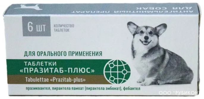Рубикон Празитаб-плюс таблетки для собак для питомцев