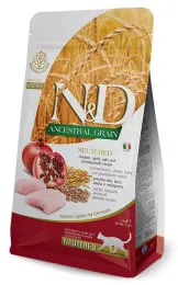 Корм Farmina N&D Ancestral Grain Neutered Cat (Курица и гранат) для кошек