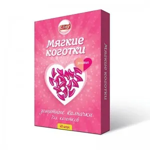 Cliny Мягкие коготки розовые для кошек