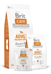 Корм Brit Care Adult Medium Breed (Ягненок и рис) для собак