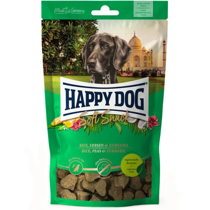 Happy Dog Soft Snack India (Рис, горошек,куркума) для собак