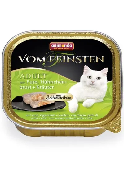 Vom Feinsten (с индейкой, курицей и травами) для кошек