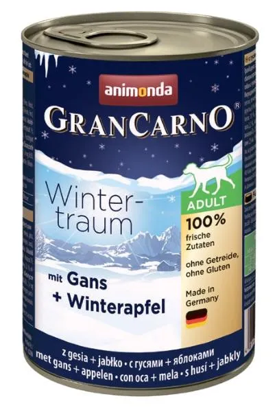 Gran Carno Winter Traum (с гусем и яблоком) для собак