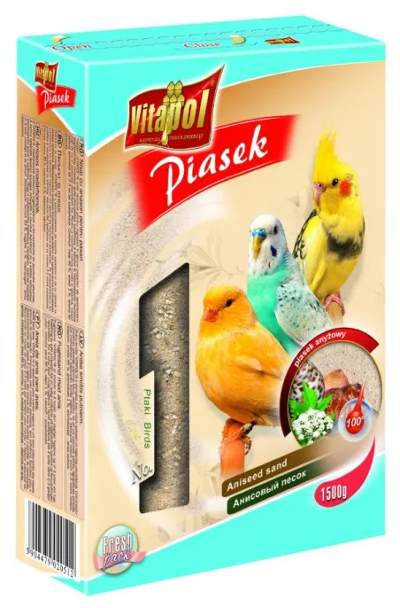 Vitapol Песок анисовый для птиц, 1,5 кг для птиц