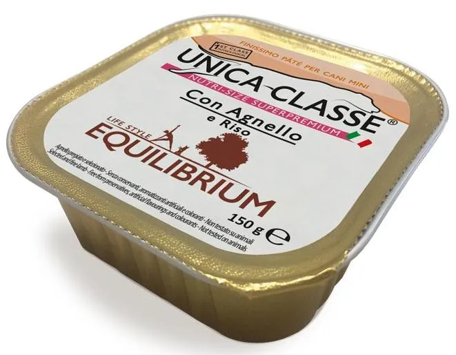 Unica Classe Equilibrium Mini Паштет с ягненком и рисом для собак