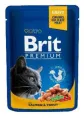 Brit Premium Cat Pouches with Salmon & Trout для кошек