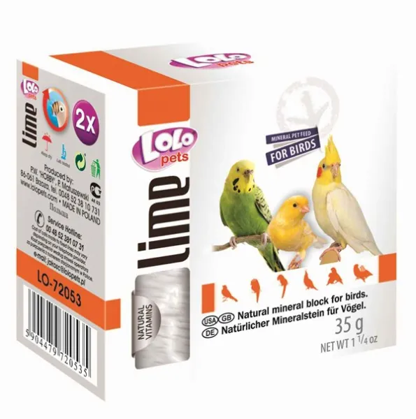 "Lolo Pets" Мел для птиц натуральный, 35 г для птиц