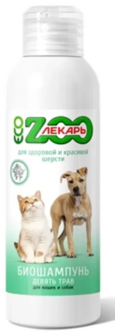ЭКО ZOOЛЕКАРЬ Биошампунь "9 трав" для кошек и собак