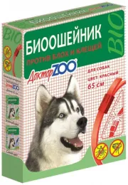 БИОошейник Доктор ZOO от блох и клещей, 65 см для собак