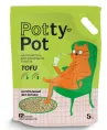 Potty-Pot Наполнитель ТОФУ Натуральный без запаха, 2,5 кг