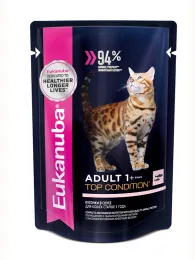 Eukanuba Adult Top Condition (Лосось в соусе) для кошек
