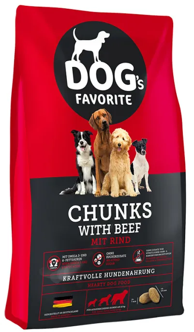 Dog's Favorite Chunks (Говядина), 15 кг