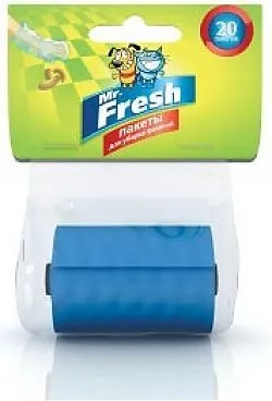 Mr. Fresh Пакеты для уборки фекалий, 20 шт. для собак