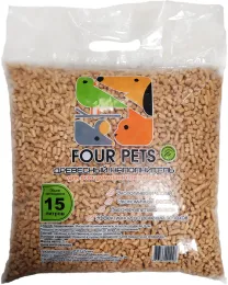 FOUR PETS древесный наполнитель для кошек