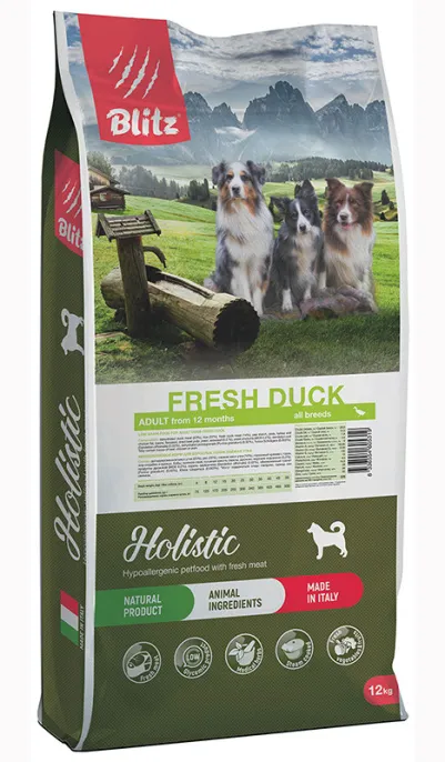 BLITZ Holistic LG Adult (Свежая утка), 12 кг