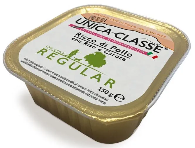 Unica Classe Regular Mini Паштет с курицей, рисом и морковью для собак