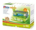Клетка "SAVIC" "Izzy metro" голубой/салатовый для грызунов