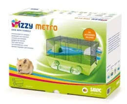 Клетка "SAVIC" "Izzy metro" голубой/салатовый