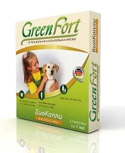 Экопром GreenFort Премиум БиоКапли для собак 2-10 кг для питомцев