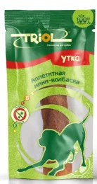 Triol PT001 Аппетитная мини-колбаска из утки для собак