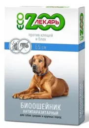 БИОошейник антипаразитный ЭКО ZOOЛЕКАРЬ, 65 см для собак