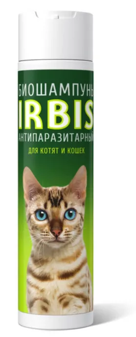 Irbis Forte Биошампунь антипаразитарный для кошек, 250 мл