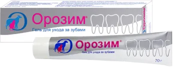 Зубная паста - гель Орозим, 70 г для домашних животных