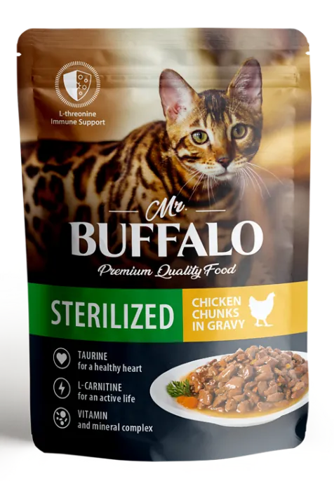 Mr. Buffalo Sterilized Cat (Цыпленок в соусе) для кошек