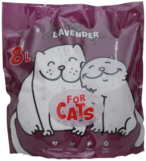 FOR CATS Наполнитель силикагелевый (лаванда) для кошек