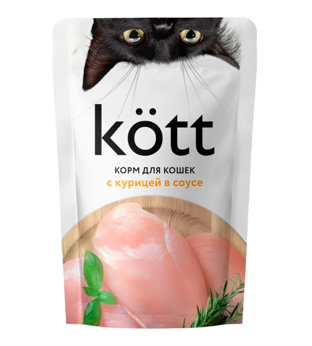 Kott для кошек с курицей в соусе