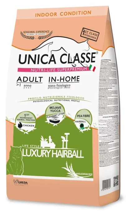 Unica Classe Adult In-Home Luxury Hairball (Курица), 1,5 кг