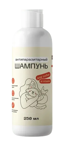 Muzzle Антипаразитарный шампунь для собак и кошек