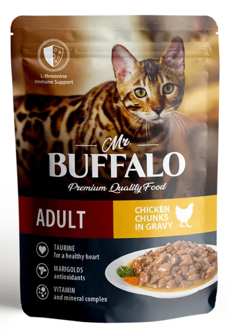 Mr. Buffalo Cat Adult (Цыпленок в соусе) для кошек