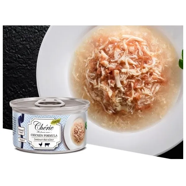 Cherie Chicken Formula (Курица, говядина в соусе) для кошек