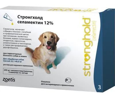 Капли Zoetis Стронгхолд 12% для питомцев
