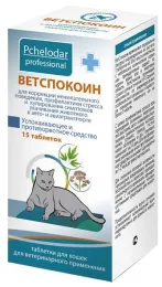 Pchelodar Ветспокоин Таблетки д/кошек, 15 таб.