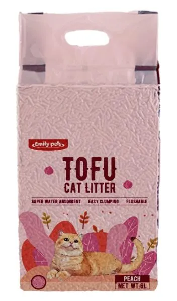 Emily Pets Наполнитель Tofu (Персик) для кошек