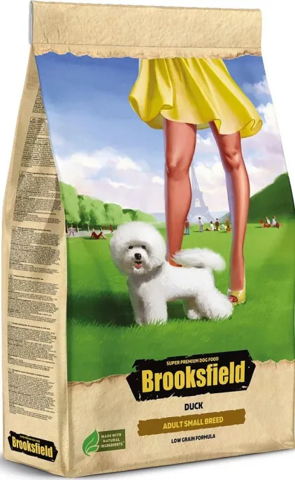 Brooksfield Low Grain Adult Dog Small Breed (Утка, рис), 700 г