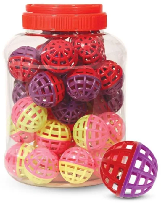 Triol 3856 Игрушка "Мяч-погремушка", ассорти для кошек