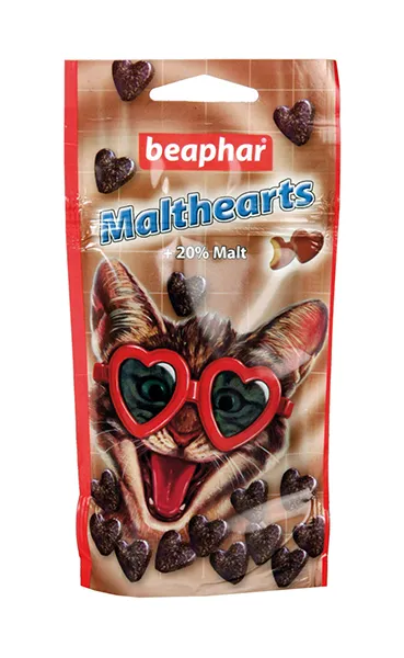 Beaphar Лакомство Malt Hearts для кошек
