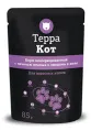 Паучи "Терра Кот" для кошек, печень ягненка с овощами в желе