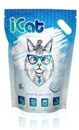 iCat Силикагелевый наполнитель Snow Flakes для кошек