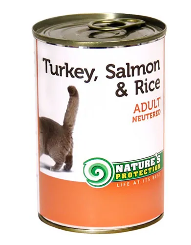 Nature's Protection Cat Neutered Turkey, Salmon & Rice для кошек