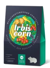 Irbis Сorn "Аскорбинка" для морских свинок, 15 таб.